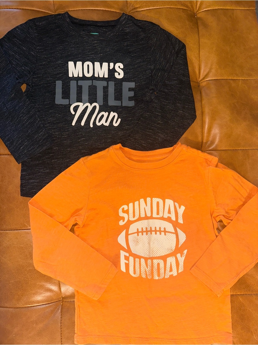 Cat & Jack Kids Long-Sleeve Shirts Duo - Black & Orange